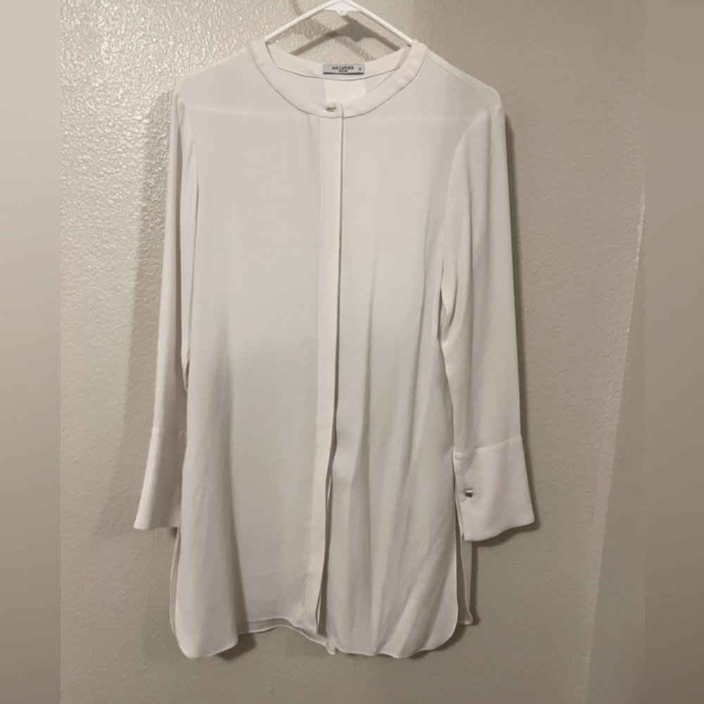 MM LaFleur Cream 3/4 Sleeve Blouse